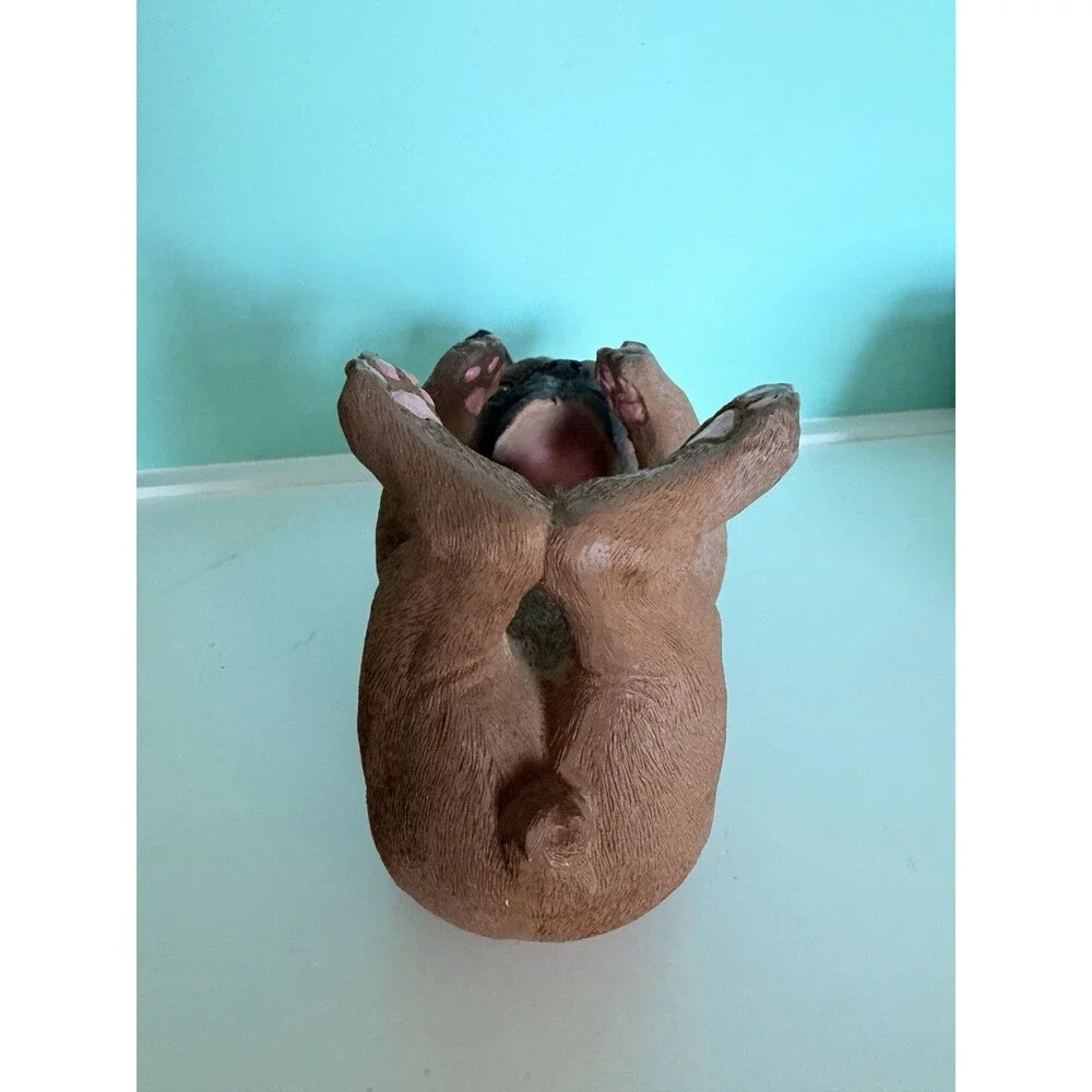 French Bulldog Frenchie Dog Puppy Wine Bottle Holder Statue 10